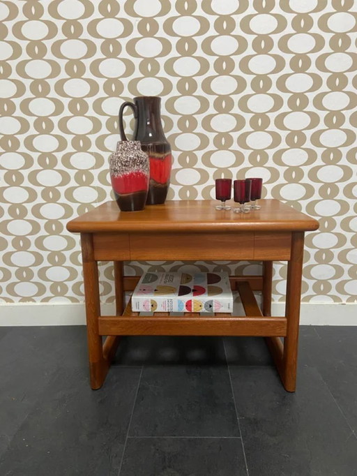 Tavolino da caffè in teak Dyrlund con cassetto