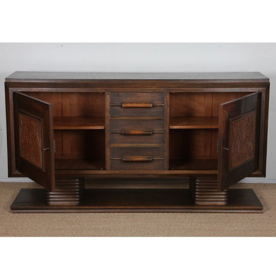 Image 1 of Oak sideboard, French work from the 1940s