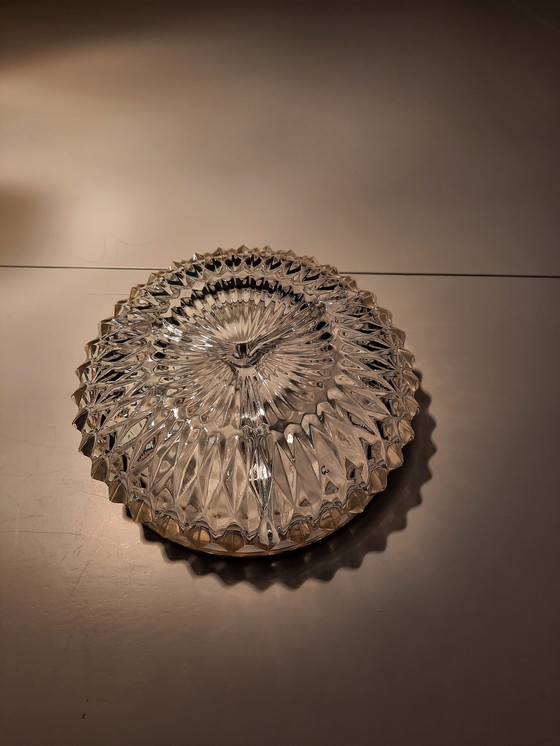 Image 1 of Kristall-Triptychon-Schale mit Silberrand