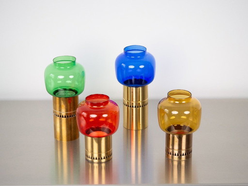 Very rare set of 4 vintage candleholders Lotta by Hans-Agne Jakobsson
