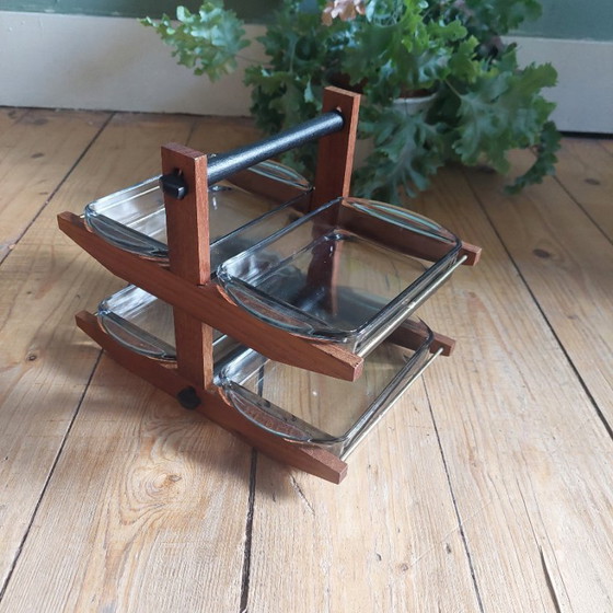 Lucky Vintage MCM design danese porta cabaret o porta vassoio – Accessori da tavola, Wood (photo 3 of 6)