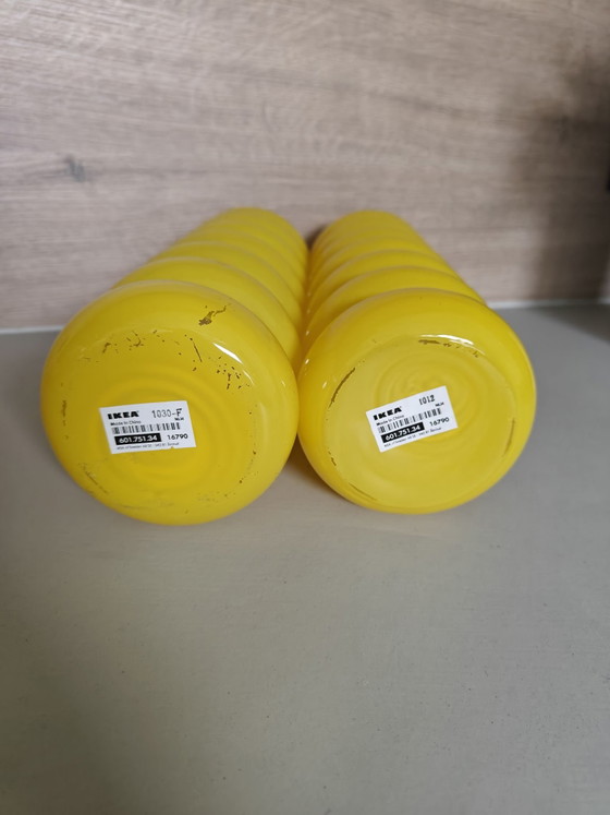Vasi IKEA Solstråle - Design di Anne Nilsson, Vetro, Giallo (foto 2 di 7)