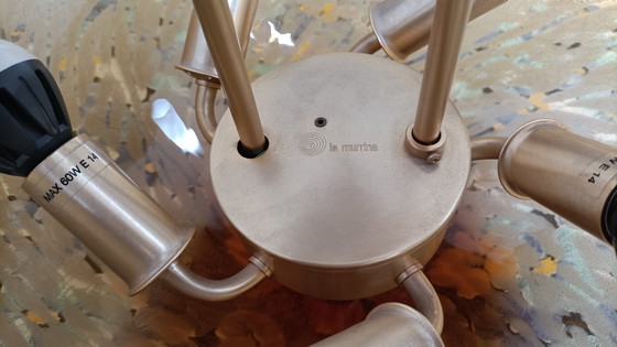 Image 1 of La Murrina branded pendant lamp in the shape of an amber cup with 5 lights