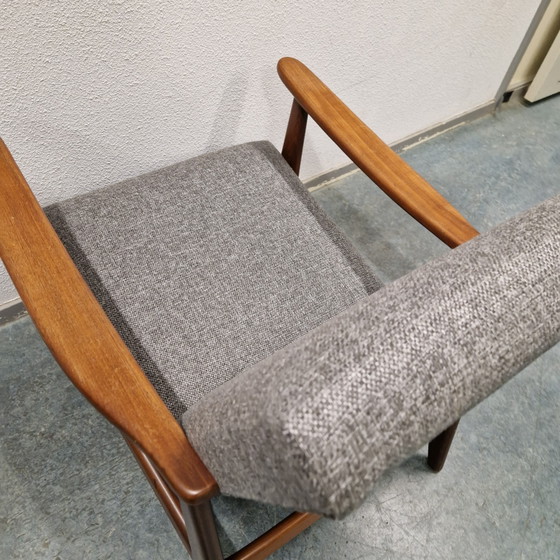 Fauteuil Vintage Easy Chair Récemment Retapissé Fauteuil Danois Années 60 – Textile, Wood (photo 10 of 12)