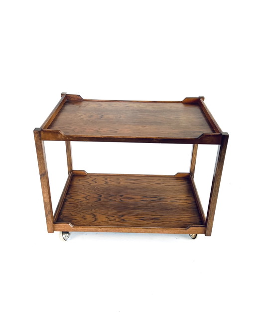 Teakhouten Kubus Trolley