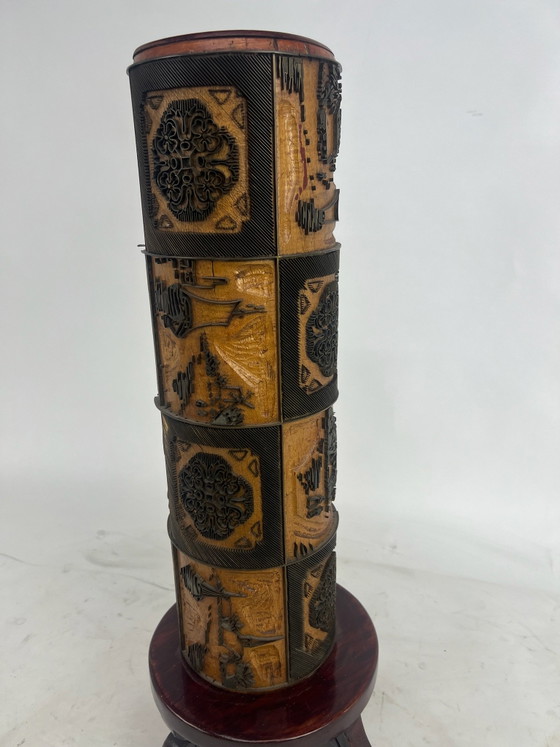 Rullo flessografico su treppiede anni '60 (RARO) – Oggetti decorativi, Metallo, Gomma (photo 4 of 6)