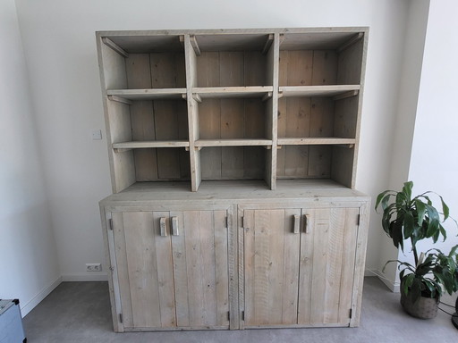 Buffet cabinet scaffold wood