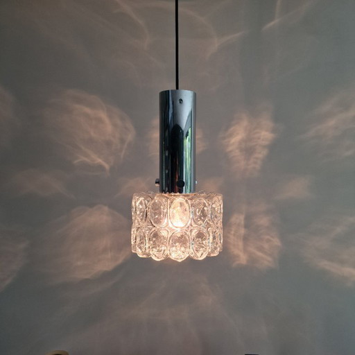 Lampe pendante vintage Glashütte Limburg - Helena Tynell Design - Verre Bulle - 1970 - Ø 22 cm