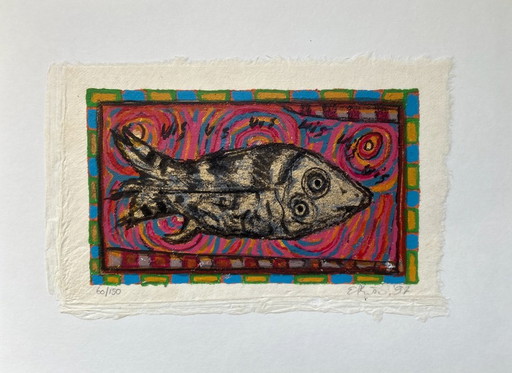 Sérigraphie Eric Toebosch - Poisson