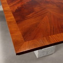 Table des années 1980 avec pieds en marbre