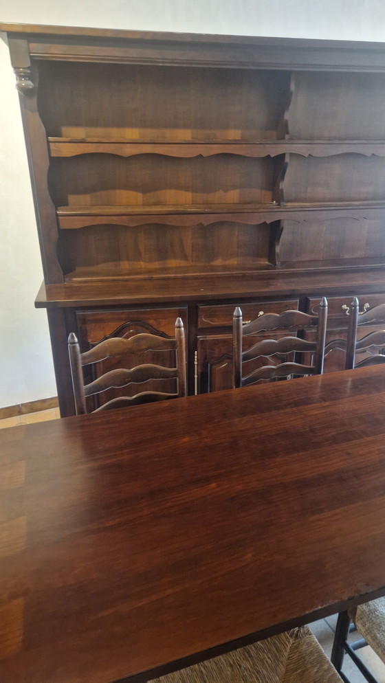 Image 1 of Buffet-vaissellier en bois massif 