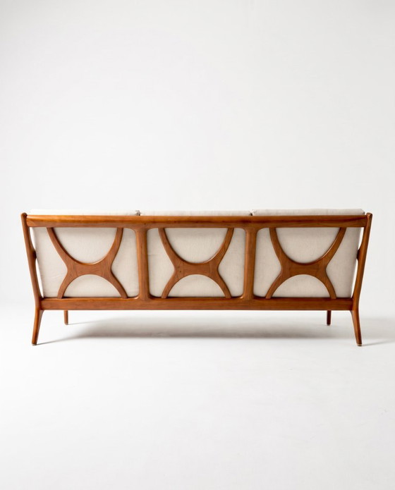3-seater sofa by Edvard Valentinsen for Fraska - 1960 – 3-5 seaters, Wood (photo 5 of 9)