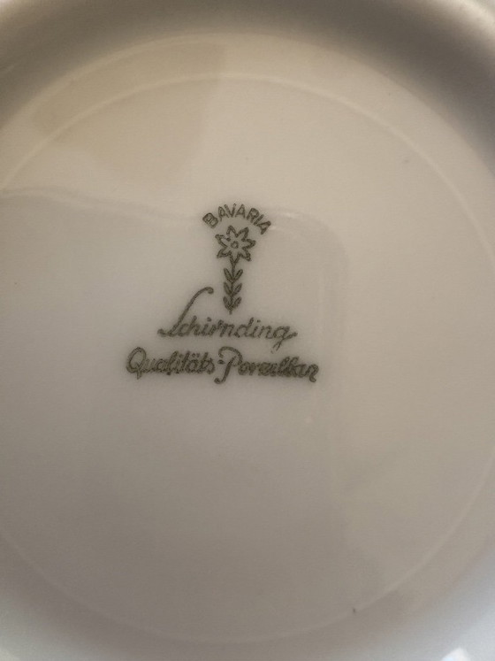 Image 1 of Servizio da 6 pezzi in porcellana Schirdding Bavaria di metà secolo, dedicato ai musicisti di tutto il mondo.