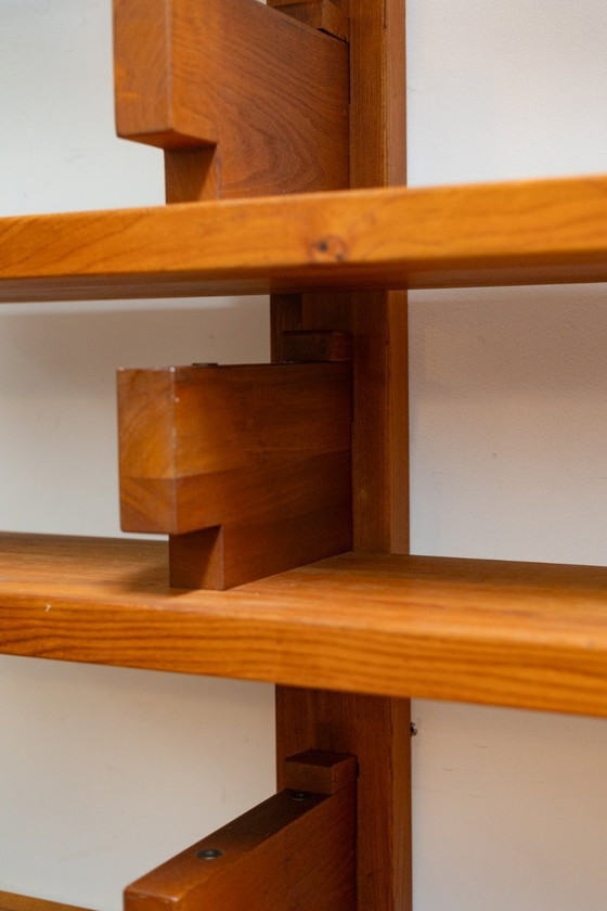 Image 1 of Pierre Chapo. Shelf or bookcase in natural elm. 1980s.