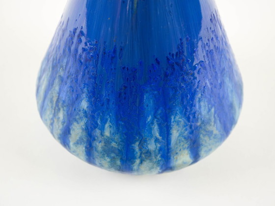 Image 1 of Blue ceramic vase, Danish design, 1960s, made in Denmark