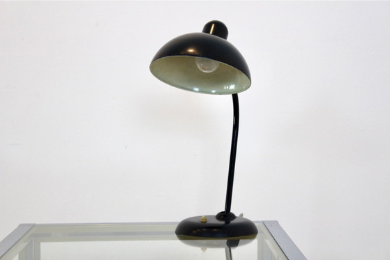 Lampada da tavolo regolabile in acciaio nero di Christian Dell per Kaiser Idell, Lampade da tavolo (foto 2 di 9)