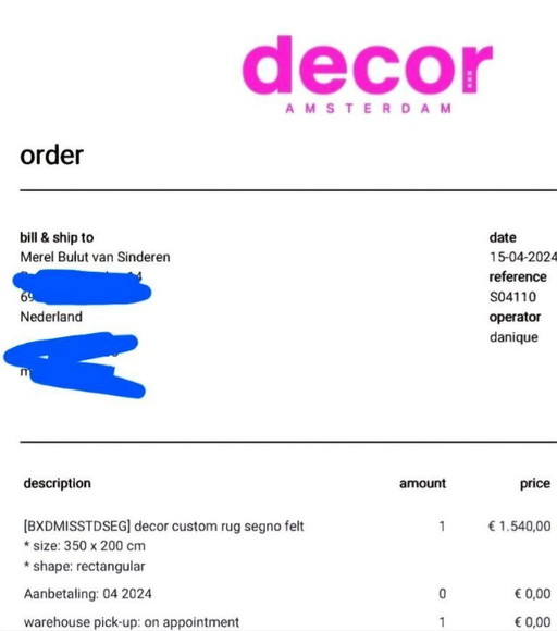 🩶 Beautiful rug from Decor Amsterdam