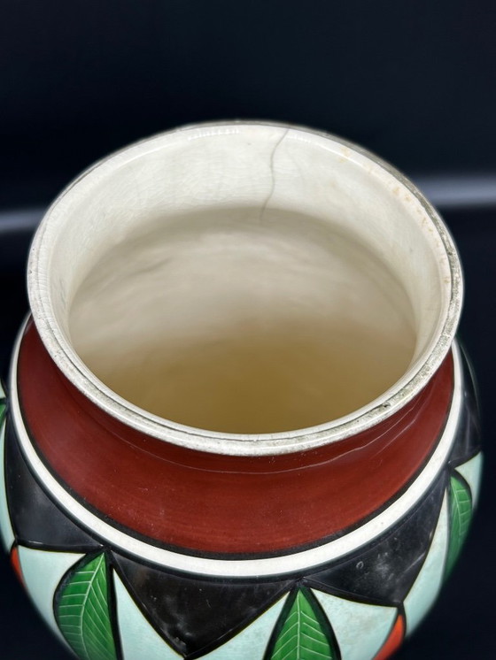 Image 1 of Vase Gustave de Bruyn Fives - Lille