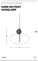 Lampada a sospensione DARK No Fruit – Anthony Duffeleer – Ø130 cm – dimmerabile