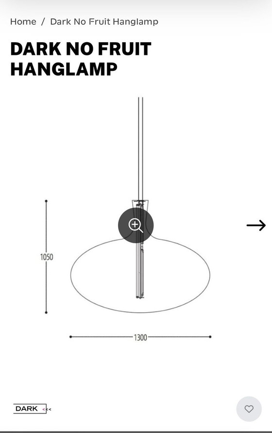 DARK No Fruit Pendant lamp – Anthony Duffeleer – Ø130 cm – dimmable – Plastic (photo 4 of 5)