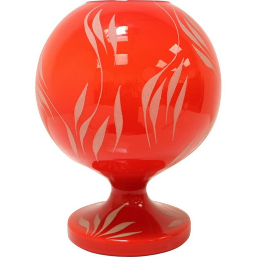 Lámpara vintage en verre par Iluminación de vidrio Valasske Mezirici, Tchécoslovaquie 1970