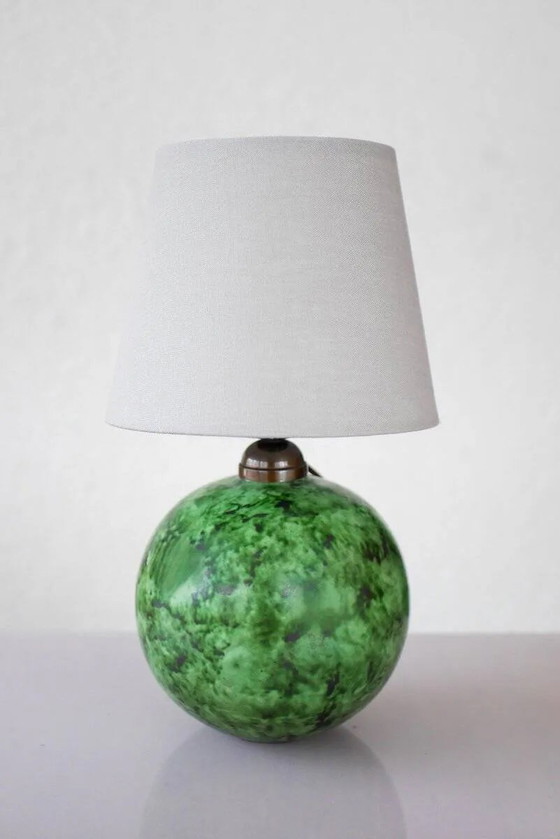 Image 1 of Scandinavian Art Deco table lamp in ceramic by Erik Mornils for Nittsjö, 1930s