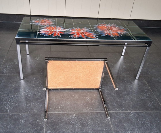 Image 1 of Salontafel met bijzet tafeltje Adri jaren 60/70