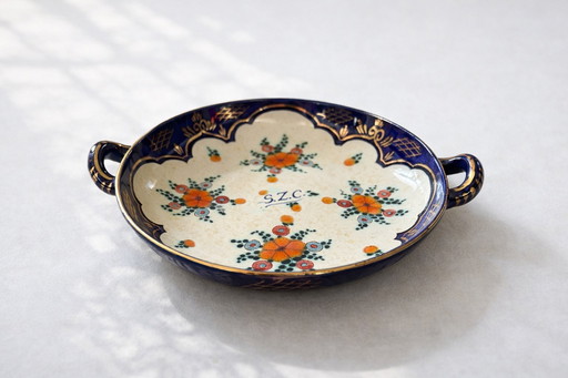 Bol en céramique vintage Regina Gouda Holland – Décor « René » – Peint à la main, années 1950

