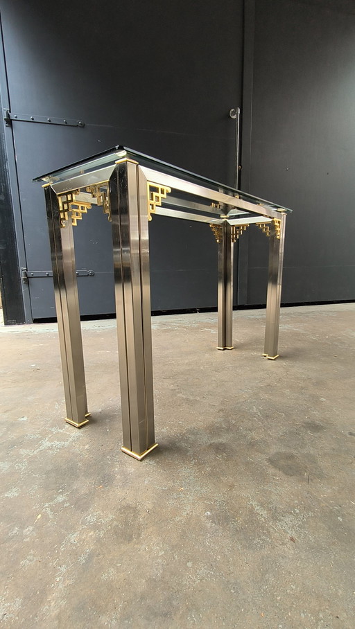 Tavolino laterale Hollywood Regency Maison Jansen Design 