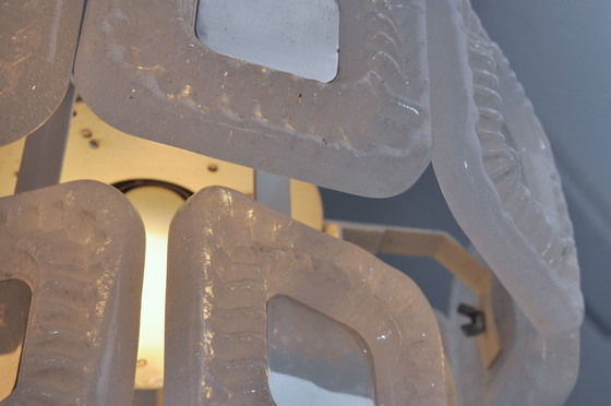 Image 1 of Lustre Kaiser en verre dépoli neige