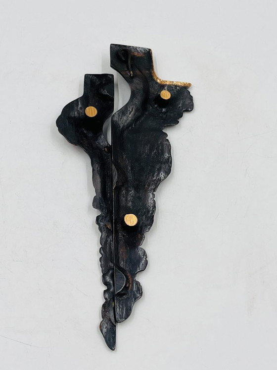 Image 1 of Brutalist bronze crucifix