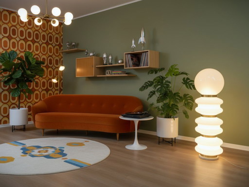 Vintage Stilux Milano Muranoglas „Birillo“ Stehlampe aus den 1970er Jahren