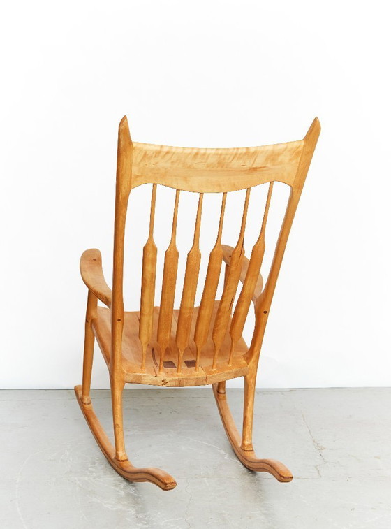 Image 1 of Fauteuil à bascule inspiré de Sam Maloof