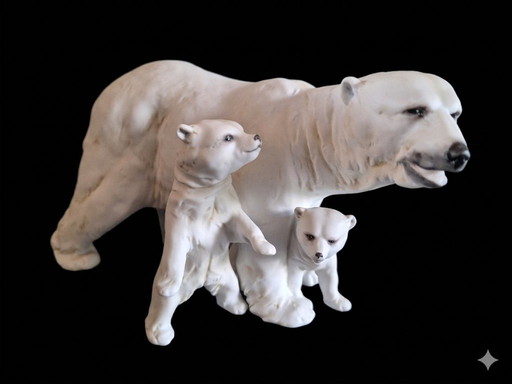 Familia de osos de porcelana Kaiser