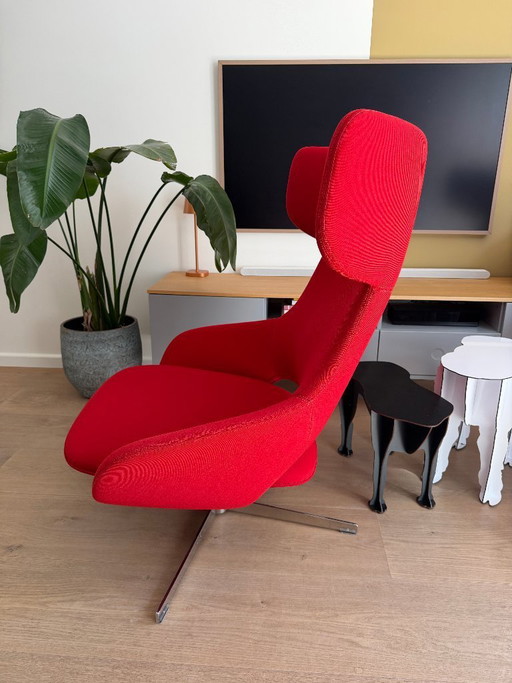 Een paar Artifort Kalm draaibare fauteuils van Patrick Norguet