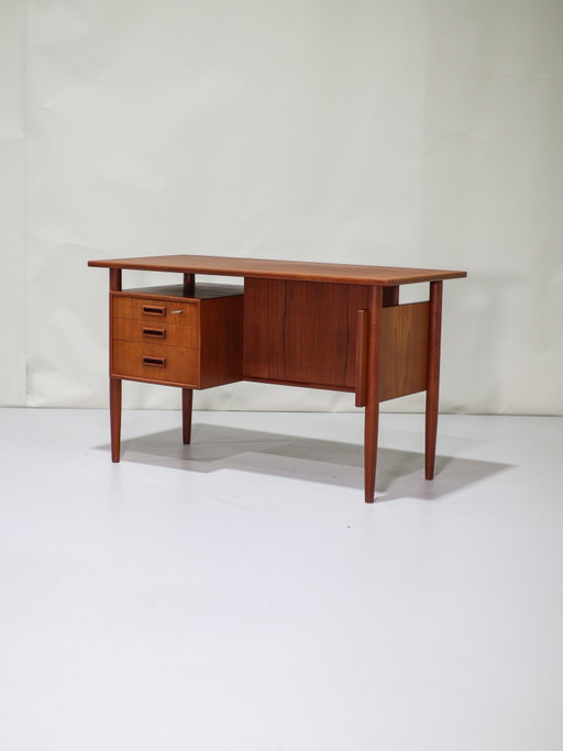Escritorio independiente danés de teca de los años 60, 'Lady Desk'