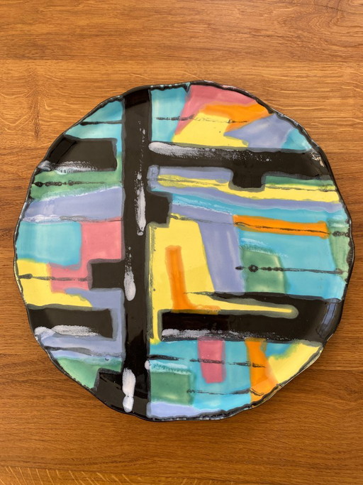 Longwy keramische schaal ‘Pigalle’, gesigneerd op de achterkant, 1960. – decoratieve objecten, Ceramic