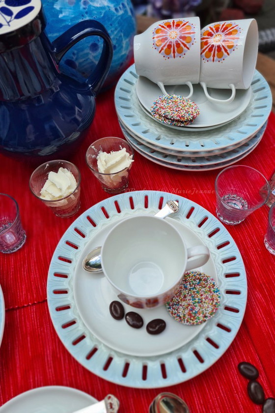 Image 1 of Melitta Germania 5x piatti-tazza in porcellana bianca (10)