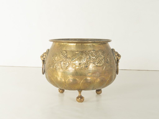 Victorian Brass flowerpot, around 1860