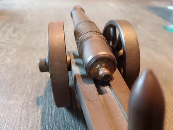 Image 1 of Messingkanone, handgefertigt auf einer Drehbank aus den 1980er Jahren