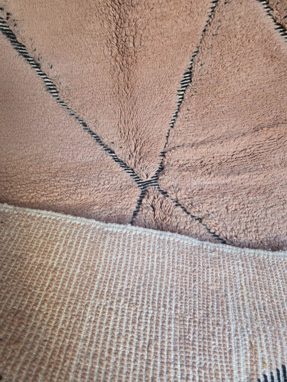 Image 1 of Light Brown Moroccan Beni Ourain plush rug 243 x 160 cm 