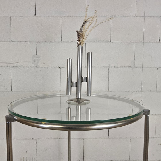 Image 1 of Tavolino laterale vintage Strind Ikea con ruote / carrello Ehlen Johansson (anni '80)