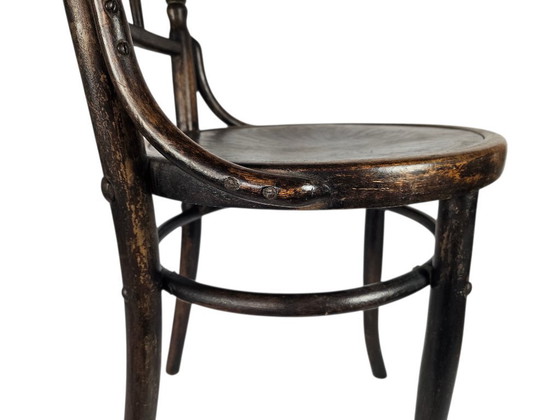 Image 1 of Mundus + J&J Kohn LTD - bistro chair -gebogen hout -  Polen - 1900