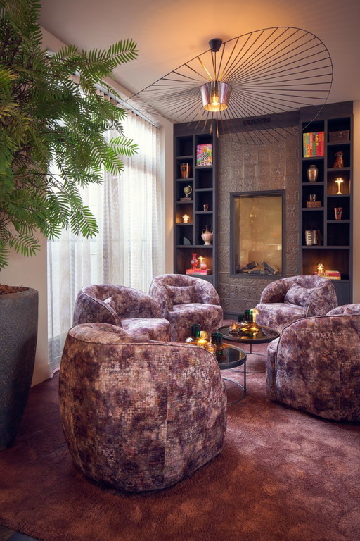 Armchairs 5 Pieces – fauteuils, Textile, Velvet (photo 2 of 6)