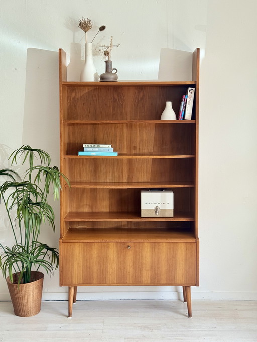Vintage Mitte des Jahrhunderts boekenkast wandkast jaren 60