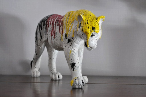 Sculpture - Panther - Unique Piece 1/1 - Mixed Media - Ninjared (ref 3163)