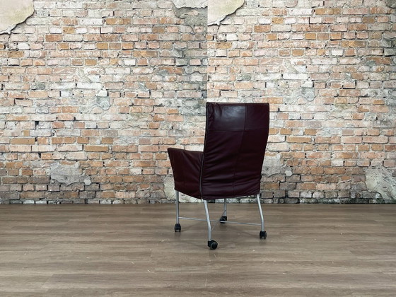 Montis Chaplin 6er Set - Aubergine | Gerard van den Berg, Esszimmerstühle, Leder, Metall, Lila (Foto 6 von 15)