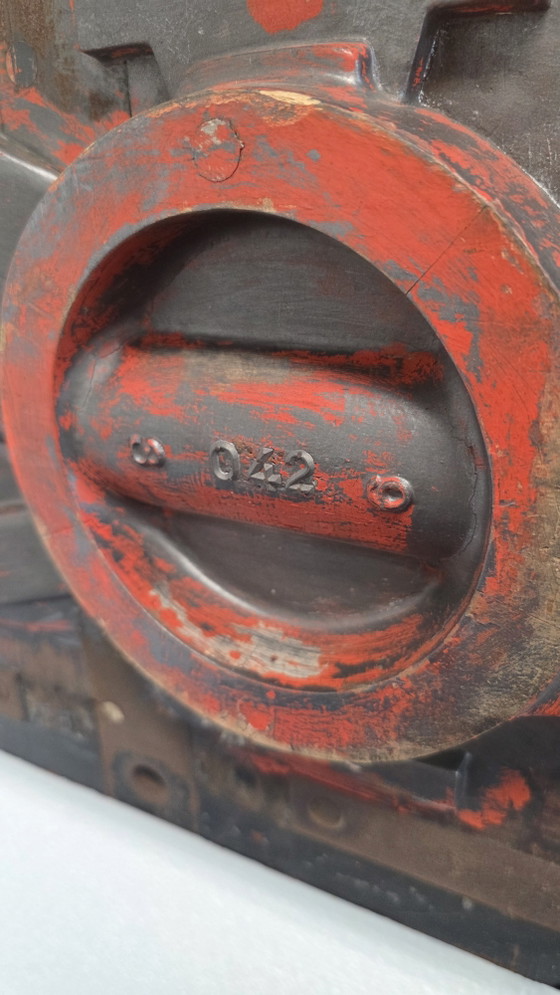 Image 1 of Placa de molde industrial original XXL | Pátina de fábrica de mediados de siglo
