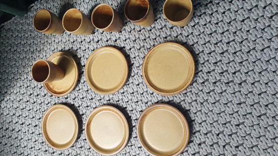 Image 1 of Vintage servies 12-delig LILIEN PORZELLAN Austria brutalist 70s