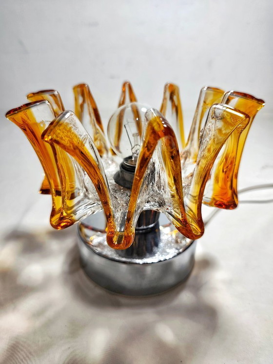 Image 1 of Glass table lamp. Italy, 1970s.